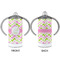 Pink & Green Geometric 12 oz Stainless Steel Sippy Cups - APPROVAL