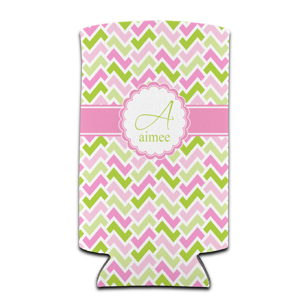 Pink & Green Geometric 12oz Tall Can Sleeve - Set of 4 - FRONT