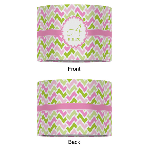 Pink & Green Geometric 16" Drum Lampshade - APPROVAL (Fabric)