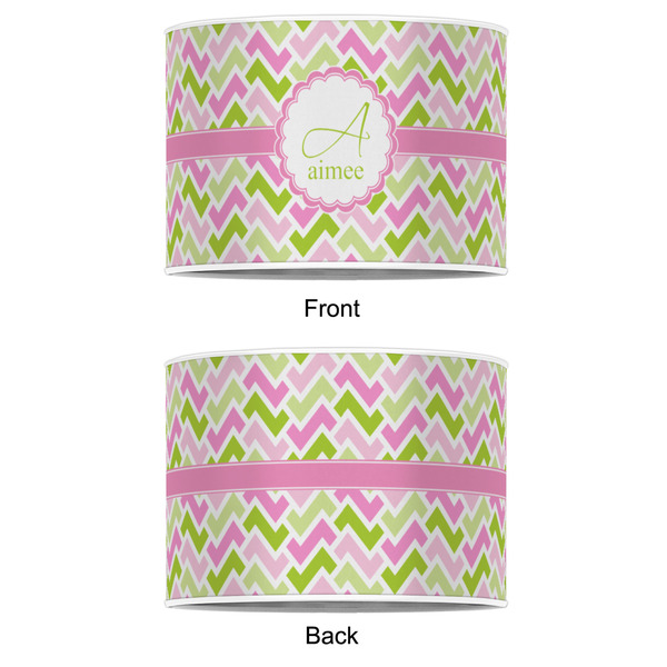 Pink & Green Geometric 16" Drum Lampshade - APPROVAL (Poly Film)