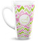 Pink & Green Geometric 16 Oz Latte Mug - Front