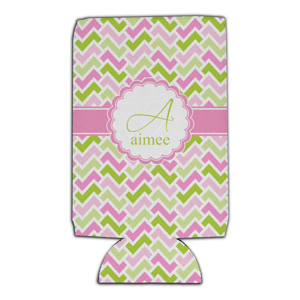 Pink & Green Geometric 16oz Can Sleeve - Set of 4 - FRONT