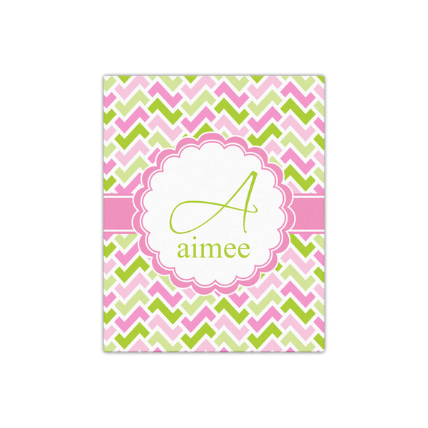 Pink & Green Geometric 16x20 - Canvas Print - Front View