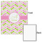 Pink & Green Geometric 16x20 - Matte Poster - Front & Back