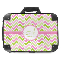 Pink & Green Geometric Hard Shell Briefcase - 18" (Personalized)