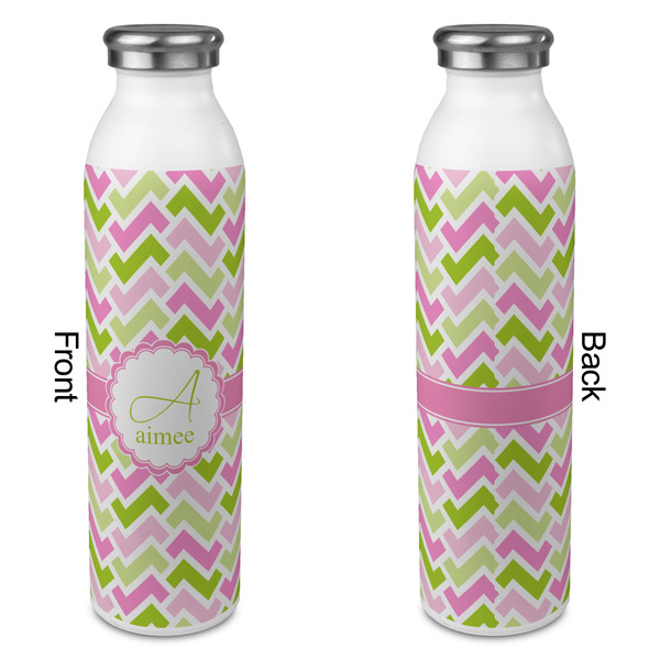 Pink & Green Geometric 20oz Water Bottles - Full Print - Approval