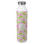 Pink & Green Geometric 20oz Stainless Steel Water Bottle - Full Print (Personalized)