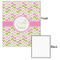 Pink & Green Geometric 20x24 - Matte Poster - Front & Back