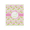 Pink & Green Geometric 20x24 - Matte Poster - Front View