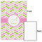 Pink & Green Geometric 20x30 - Matte Poster - Front & Back
