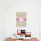 Pink & Green Geometric 20x30 - Matte Poster - On the Wall