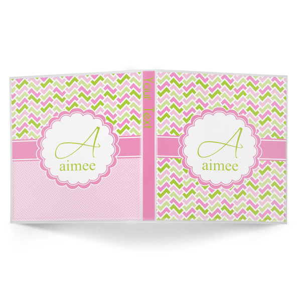 Pink & Green Geometric 3-Ring Binder Approval- 1in