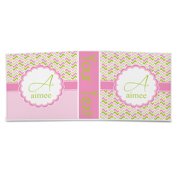 Pink & Green Geometric 3-Ring Binder Approval- 3in