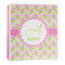 Pink & Green Geometric 3-Ring Binder - 1 inch (Personalized)