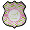 Pink & Green Geometric 4 Point Shield