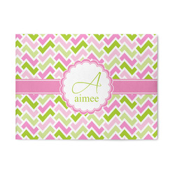 Pink & Green Geometric 5' x 7' Patio Rug (Personalized)
