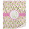 Pink & Green Geometric Sherpa Throw Blanket (Personalized)
