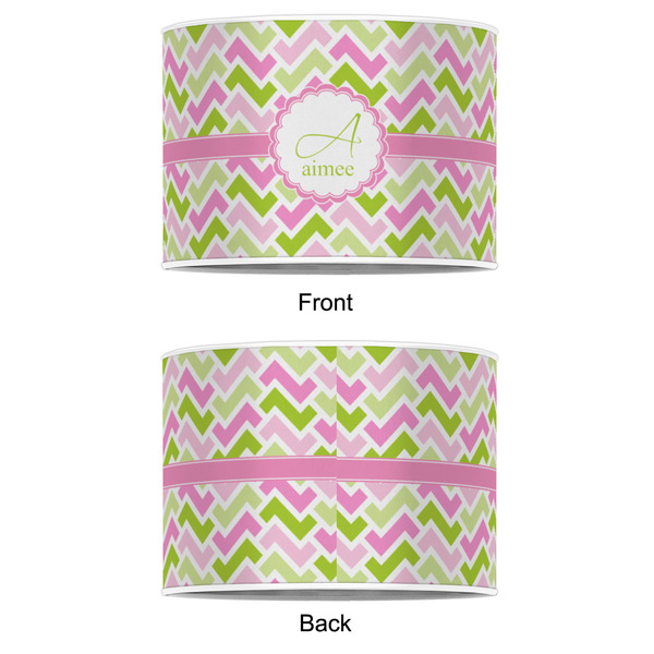 Pink & Green Geometric 8" Drum Lampshade - APPROVAL (Poly Film)