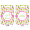 Pink & Green Geometric Aluminum Luggage Tag (Front + Back)