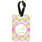 Pink & Green Geometric Aluminum Luggage Tag (Personalized)