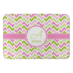 Pink & Green Geometric Anti-Fatigue Kitchen Mat (Personalized)