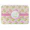 Pink & Green Geometric Anti-Fatigue Kitchen Mat (Personalized)