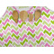 Pink & Green Geometric Apron - Pocket Detail with Props