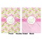 Pink & Green Geometric Baby Blanket (Double Sided - Printed Front and Back)