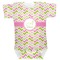 Pink & Green Geometric Baby Bodysuit 3-6