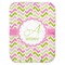 Pink & Green Geometric Baby Swaddling Blanket (Personalized)