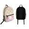Pink & Green Geometric Backpack front and back - Apvl