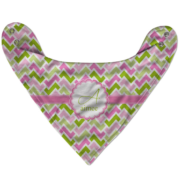 Pink & Green Geometric Bandana Flat Approval