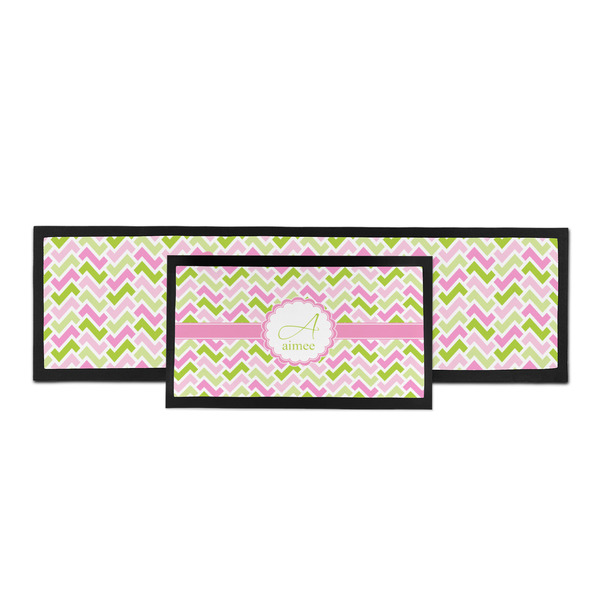 Pink & Green Geometric Bar Mat - Parent Main