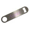 Pink & Green Geometric Bar Opener - Silver - Front