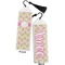Pink & Green Geometric Bookmark with tassel - Front and Back