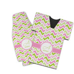 Pink & Green Geometric Bottle Cooler (Personalized)