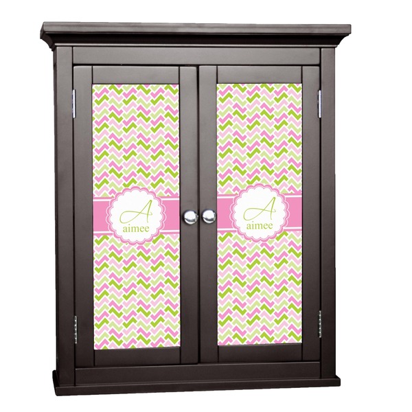 Custom Pink & Green Geometric Cabinet Decal - Small (Personalized)