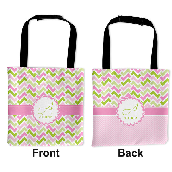 Pink & Green Geometric Car Bag - Apvl