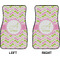 Pink & Green Geometric Car Mat Front - Approval