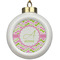 Pink & Green Geometric Ceramic Ball Ornaments Parent
