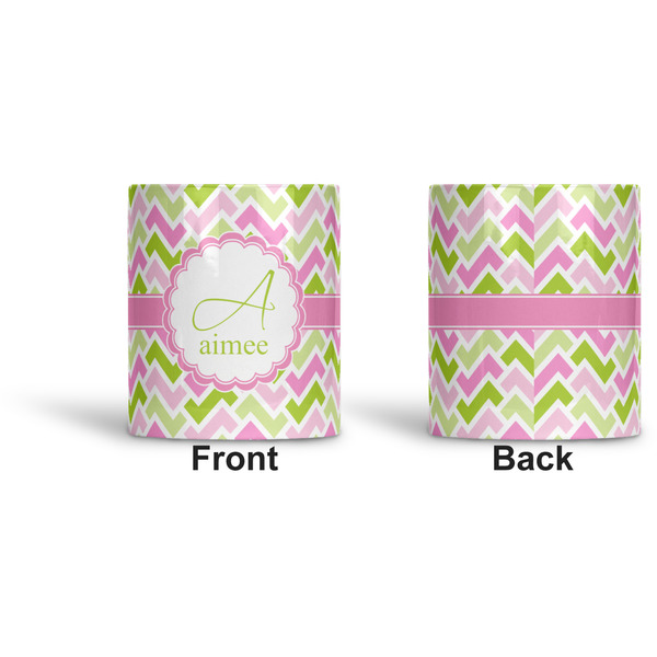 Pink & Green Geometric Ceramic Pen Holder - Apvl