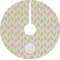 Pink & Green Geometric Tree Skirt (Personalized)