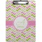 Pink & Green Geometric Clipboard (Personalized)