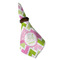 Pink & Green Geometric Cloth Napkins - Personalized Dinner (Folded in Ring) (MAIN)