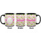 Pink & Green Geometric Coffee Mug - 11 oz - Black APPROVAL
