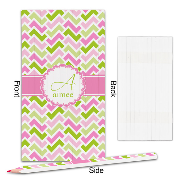 Pink & Green Geometric Colored Pencils - Approval