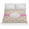 Pink & Green Geometric Comforter (King)