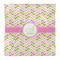 Pink & Green Geometric Comforter - Queen - Front