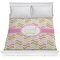 Pink & Green Geometric Comforter (Queen)