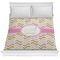 Pink & Green Geometric Comforter - Full / Queen (Personalized)